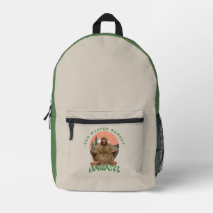 Mochila Impresa Momento del Maestro Zen Namaste - Meditación de Bi