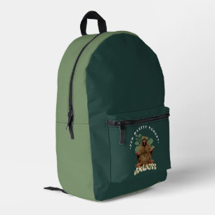 Mochila Impresa Momento del Maestro Zen Namaste - Meditación de Bi