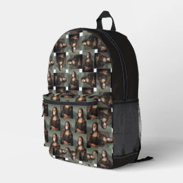 Mochila Impresa Mona Lisa chicle rosado
