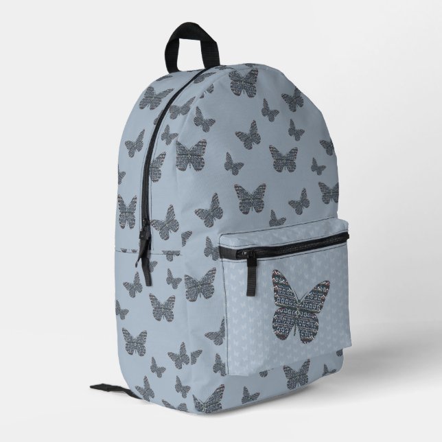 Mochila Impresa Monarca Nórdico (Esquina izquierda trasera)