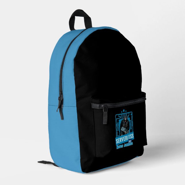 Mochila Impresa Monkey Fun ingeniero de software para desarrollado (Esquina izquierda trasera)