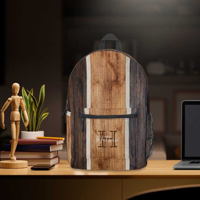 Mochila impresa monograma de banda de tono de made (Subido por el creador)