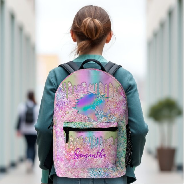 Mochila Impresa Monograma de estrellas falsas Purpurinas del unico (Subido por el creador)