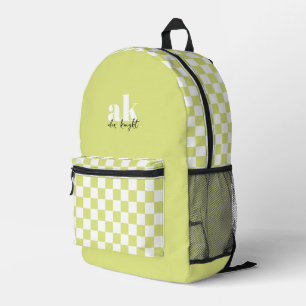 Mochila Impresa Monograma de firma retro revisado