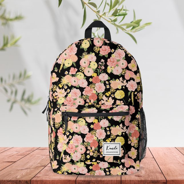 Mochila Impresa Monograma de Floral Rosa de Envergadura Elegante M (Subido por el creador)