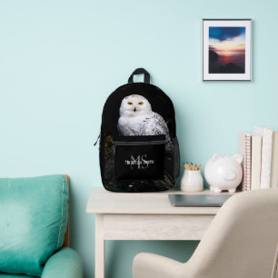 Mochila Impresa Monograma de nombre personalizado de majestuoso bú