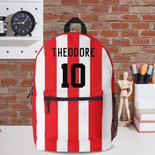 Mochila Impresa Monograma de nombre y número de jugador de deporte