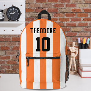 Mochila Impresa Monograma de nombre y número de jugador de deporte