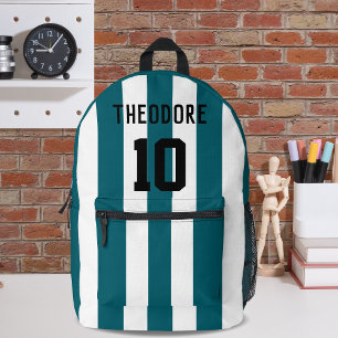 Mochila Impresa Monograma de número y nombre del jugador deportivo
