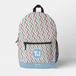 Mochila Impresa Monograma de secundaria de nombre personalizado