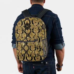 Mochila Impresa Monograma del Personalizado del patrón de impresió