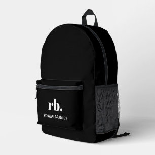 Mochila Impresa Monograma elegante moderno