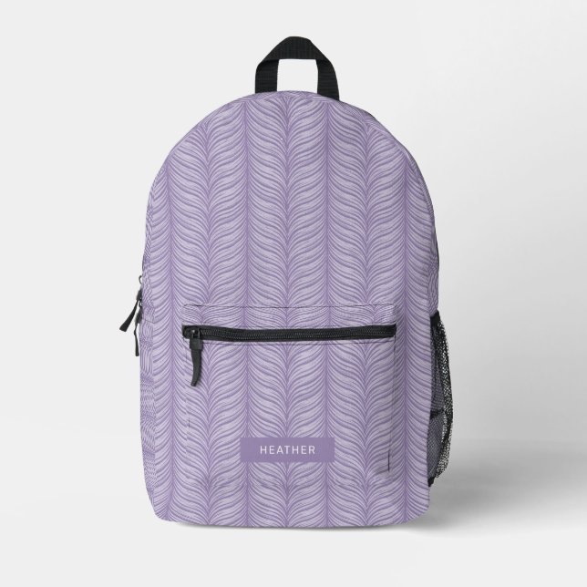 Mochila Impresa Monograma Moderna  (Anverso)