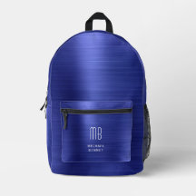 Monograma Moderna Azul Marino
