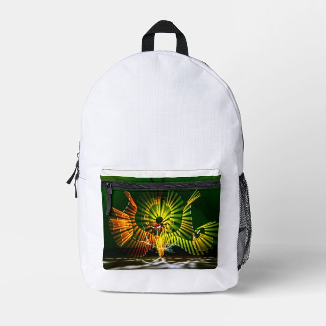 Mochila Impresa Monograma moderno de tipografía moderna (Anverso)