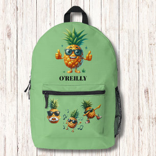 Mochila Impresa Monograma moderno Guay Groovy Pineapple