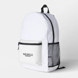 Mochila Impresa Monograma moderno simple
