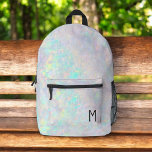 Mochila Impresa Monograma opal irlandés lindo<br><div class="desc">Abróchese el día de su hijo con la mochila del monograma opal opal lindo. Con un mágico diseño iridiscente opal, esta encantadora mochila es el personalizable con las iniciales de su hijo para un toque personal. Está fabricado con materiales duraderos de alta calidad y ofrece compartimentos amplios, zapatillas sólidas y...</div>
