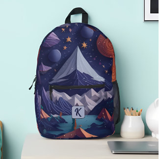 Mochila Impresa Monograma personalizado, Guay y moderno