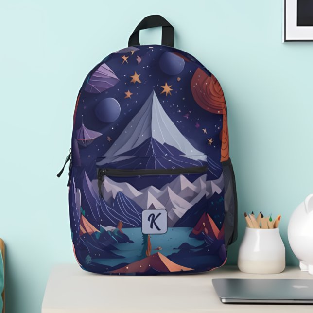 Mochila Impresa Monograma personalizado, Guay y moderno (Subido por el creador)