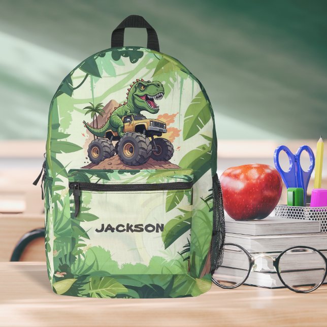 Mochila Impresa Monstruo de dinosaurio lindo Personalizado de cami (Subido por el creador)