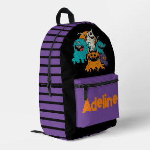 Mochila Impresa Monstruo de Halloween curo/capricho
