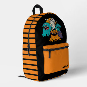 Mochila Impresa Monstruo de Halloween curo/capricho
