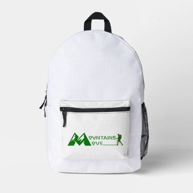 Mochila Impresa Montañas en movimiento (Anverso)