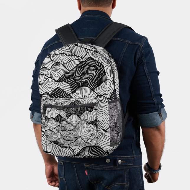 Mochila Impresa Montañas topográficas (Insitu (Modelo))