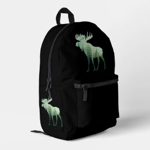 Mochila Impresa Moose Deer And Forest Nature