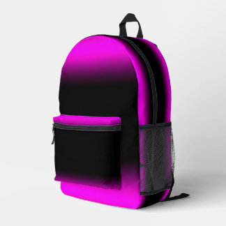 Mochila Impresa Morado pálido y ormbre negro luminoso