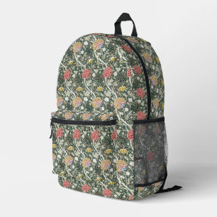 Mochila Impresa Morris Cray Vintage Blossom Diseño Floral Verde