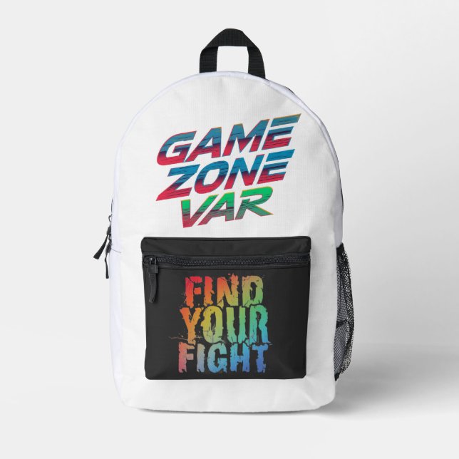 Mochila Impresa Motivational Find Your Fight Quote Art (Anverso)