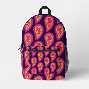 Mochila Impresa Motivo Floral Boho Rosa