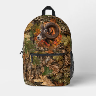 Mochila Impresa Mouflon de Otoño en Luz Dorada