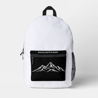 Mochila Impresa Mountains Graphic Backpack - Outdoor Hiking Print
