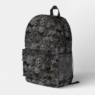 Mochila Impresa Muchos engranajes metalizado oxidados o piezas de 