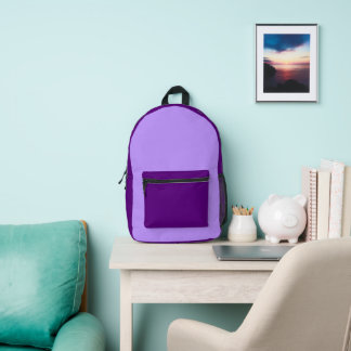 Mochila Impresa Multi-Color Purple Backpack