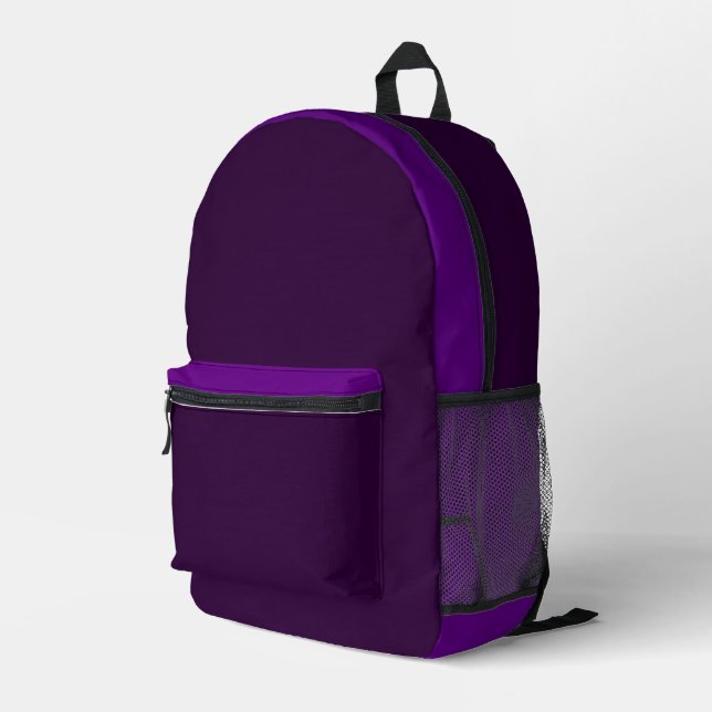 Mochila Impresa Multi-Color Purple Backpack (Esquina derecha trasera )