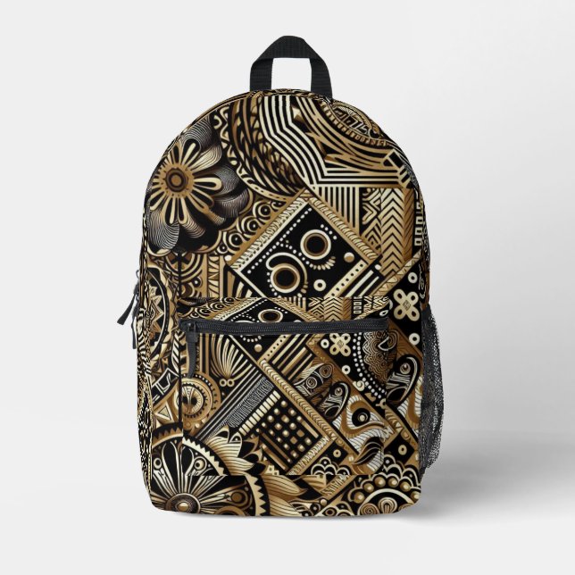 Mochila Impresa Multi-colored Patterned Backpack (Anverso)