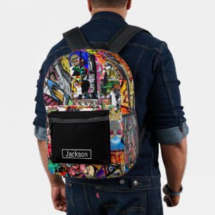 Mochila Impresa Muro de graffiti