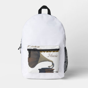 Mochila Impresa Música dorada