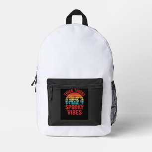 Mochila Impresa Muslos Gruesos De Halloween Vibraciones Espeluznan