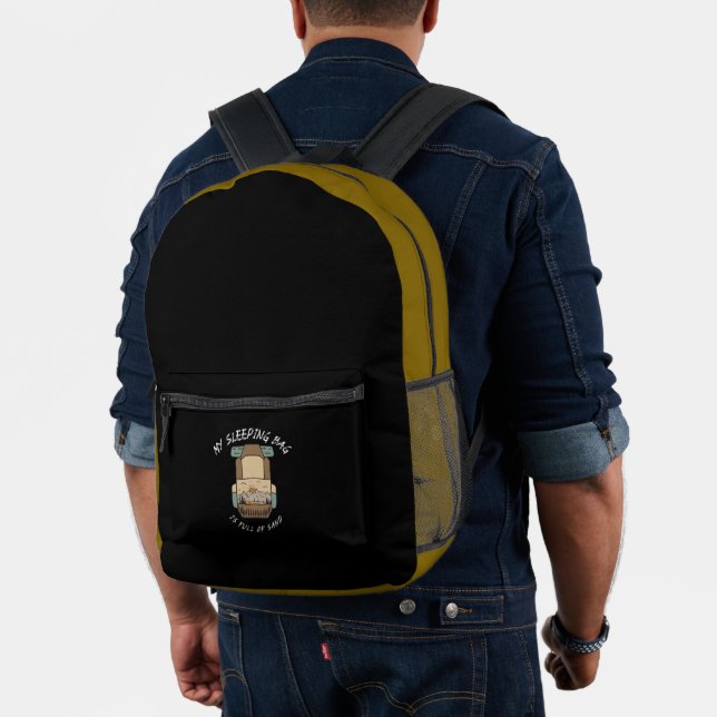 Mochila Impresa My Sleeping Bag İs Full Of Sand Desert Camping (Insitu (Modelo))