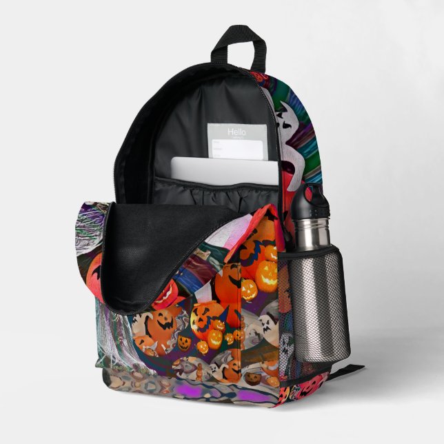 Mochila Impresa My Super Halloween V3 (Esquina trasera derecha (abierta))