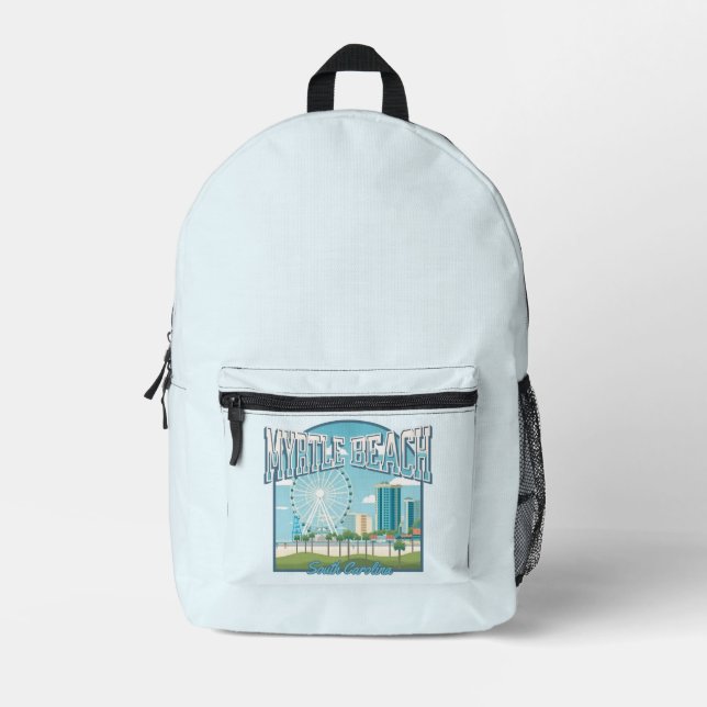 Mochila Impresa Myrtle Beach, Carolina del Sur (Anverso)