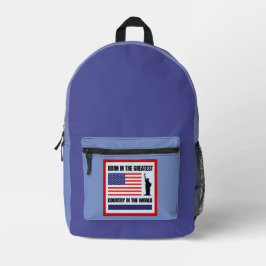 Mochila Impresa Nacido en el país más grande del mundo