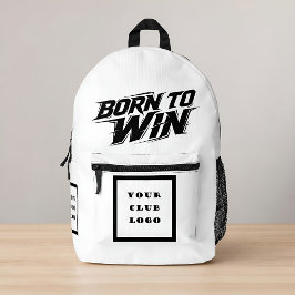 Mochila Impresa Nacido para Ganar Club Atlético Logotipo Negrita T
