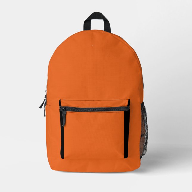 Mochila Impresa Naranja cítrica  (Anverso)