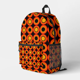 Mochila Impresa Naranja Donuts con relleno